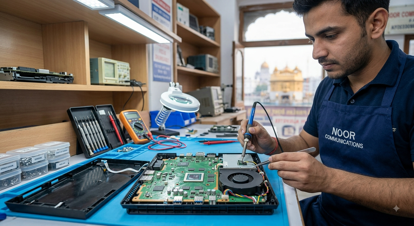 Bose Speaker Repair in Pathankot by Noor Communications technician