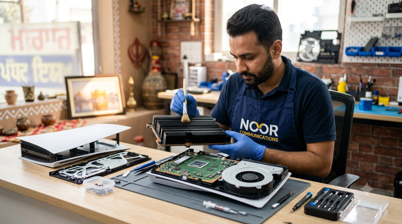 PS5 Repair in Pathankot by Noor Communications technician